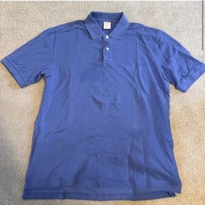 Men’s Brooks Brothers 346 100% Cotton Cobalt Blue Vintage Polo